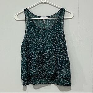 Kirra Floral Chiffon Tank XS